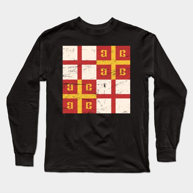 Byzantine Flag - Palaiologos Dynasty Long Sleeve T-Shirt by MeatMan